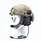 combat helmet headset with rail